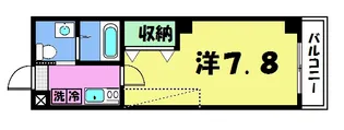 フラッティ衣笠【3階】の間取り