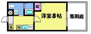 フラッティ丸太町御前【113号室】の間取り