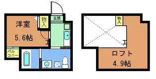 ロフティ四条大宮【2階】の間取り