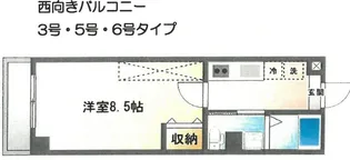 フラッティK&S千本寺之内【2階】の間取り