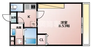 フラッティ西京極【4階】の間取り