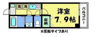 プラムズ天神【5階】の間取り
