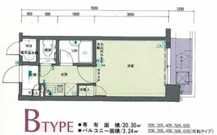 フォルム久留米六ツ門【602号室】の間取り