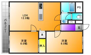 吉武ビル【406号室】の間取り
