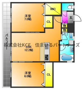 エトランゼ15【603号室】の間取り