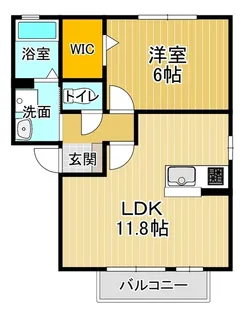 ルピナB棟【2階】の間取り