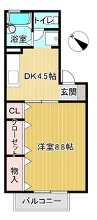フロラシオン川内Ⅱ【2階】の間取り