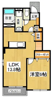 コッティ鳴門【1階】の間取り