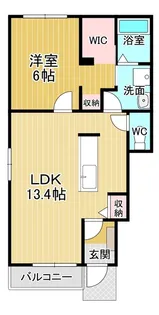 メゾン東洋A【1階】の間取り