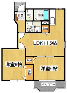 アウローラⅢ【1階】の間取り