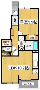グレイスコート1号館【1階】の間取り