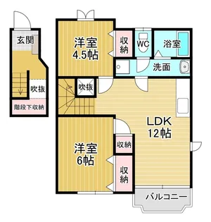 クレストール北島B【2階】の間取り