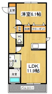 カーサ デル ジラソーレ【2階】の間取り