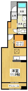 ハピネス北島E【1階】の間取り