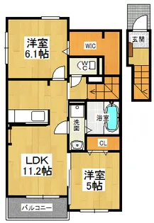フレグランス【2階】の間取り