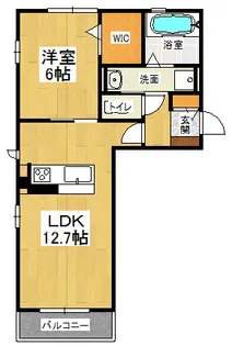 アイリス【2階】の間取り