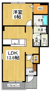 ル・ヴァンB【1階】の間取り