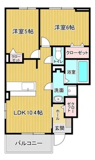 リヨン A【1階】の間取り