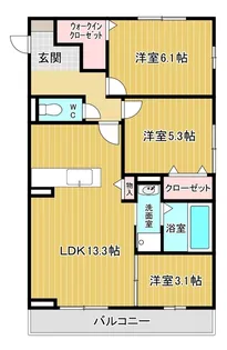 ベル グランデ【1階】の間取り