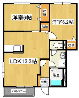 ベイスターB【1階】の間取り