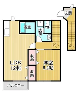 オーブリー鳴門A【2階】の間取り
