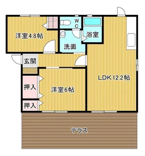 メゾンブランシュA【102号室】の間取り