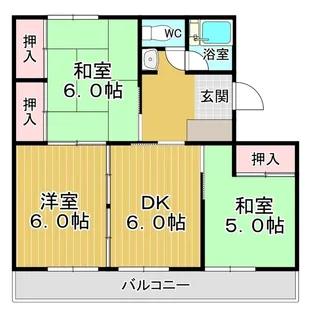ハイツララポート【501号室】の間取り