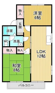 ヴィラセゾン A棟【2階】の間取り