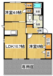 メゾン竹島1【102号室】の間取り