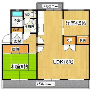 桑田園【303号室】の間取り