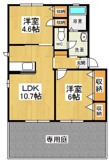 メゾン竹島2【105号室】の間取り