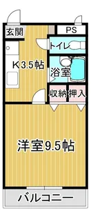 コーポ二番館【1階】の間取り