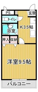 コーポ二番館【102号室】の間取り
