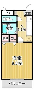 コーポ二番館【203号室】の間取り