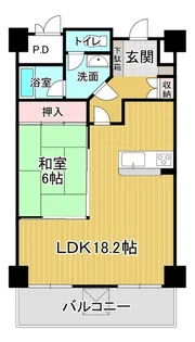 ふるさと君内ノ海編【1111号室】の間取り