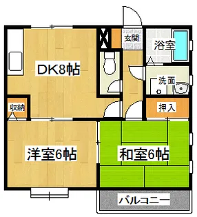 ガーデンハイツS【201号室】の間取り