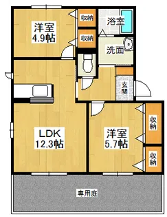 バリュージュ3【1階】の間取り