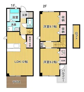 グレースコートC【1階】の間取り