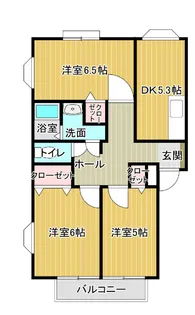 シャルマン北島B【1階】の間取り