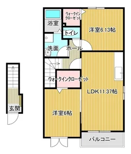 アルフォート藍住【2階】の間取り
