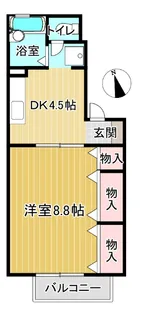 フロラシオン川内Ⅰ【2階】の間取り