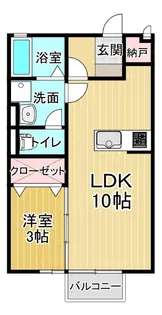 ヴィラセゾンⅢ【2階】の間取り