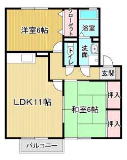セレクト川内A【105号室】の間取り