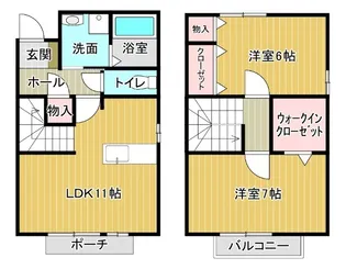 プレミール【A号室】の間取り