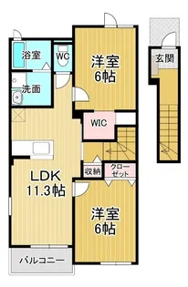 アヴァンセ S【2階】の間取り