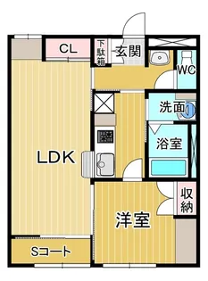 レオパレスカーサ鳴門【1階】の間取り
