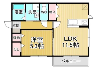 WIT CUBE B棟【1階】の間取り