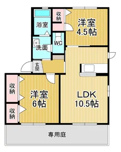 メゾン竹島1【1階】の間取り