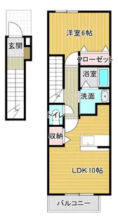 クラージュ【2階】の間取り