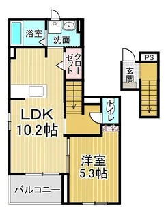 ゴールドハウスⅡ【2階】の間取り